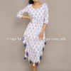 Printed Cotton Asymmetric Dress